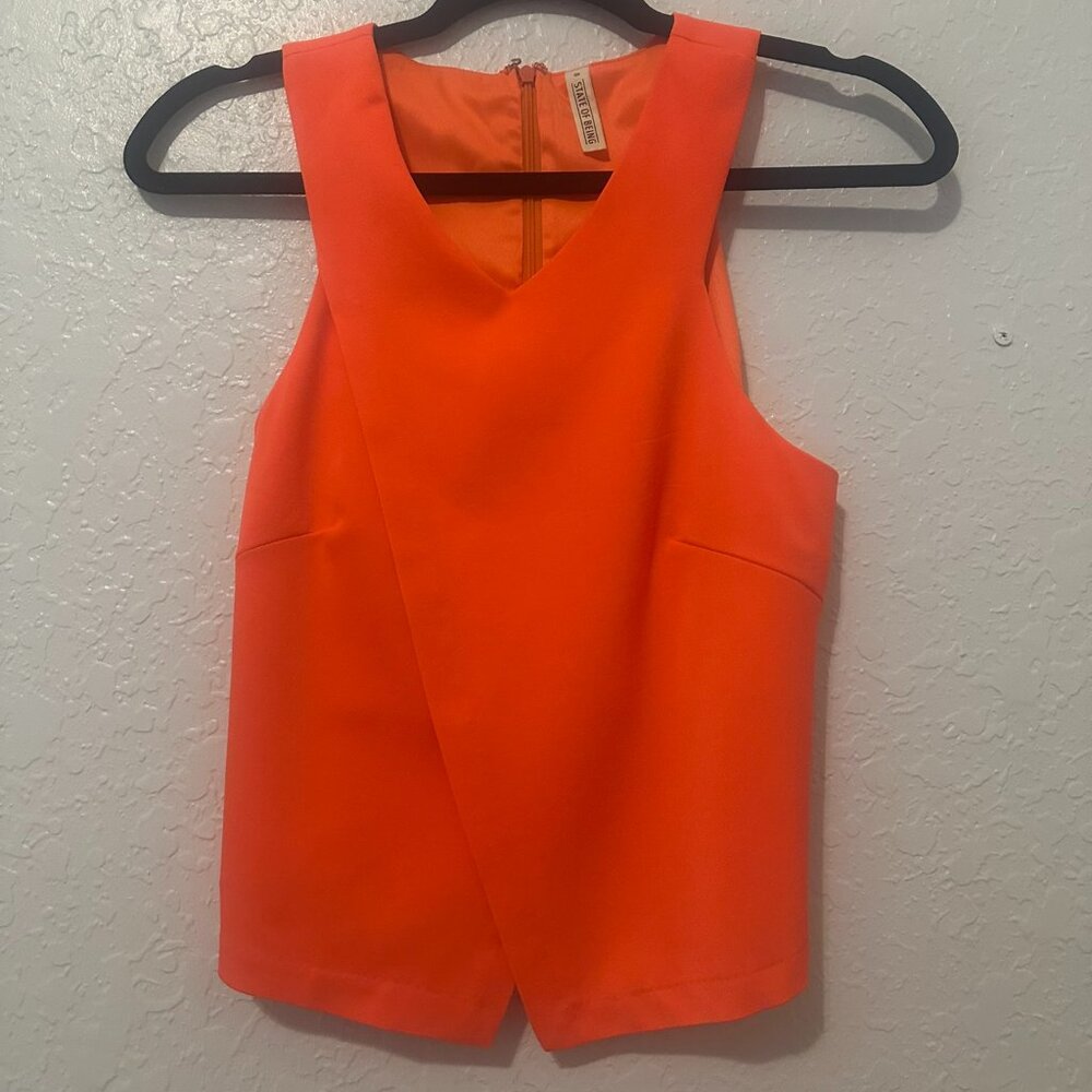 State of Being Orange Top Size Small